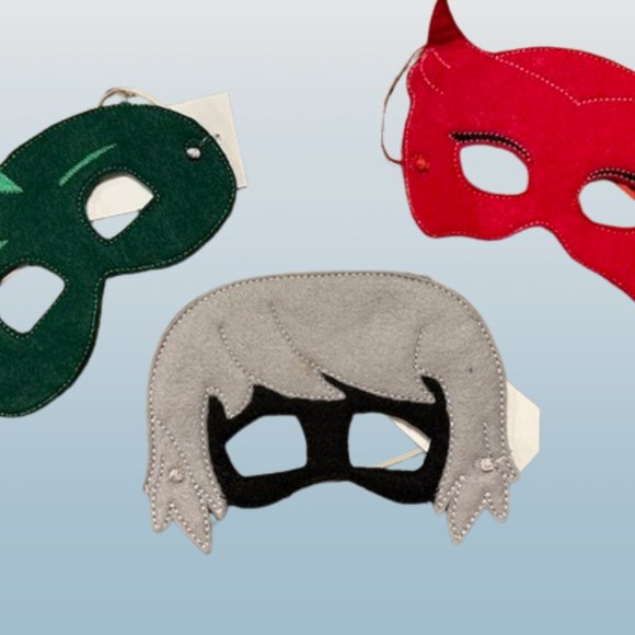 Luna Girl from PJ Mask Inspired Felt Mask (2) HANDMADE - Picture 2 of 2